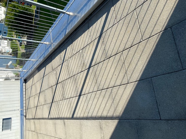 Terrasse nach der Hochdruckreinigung